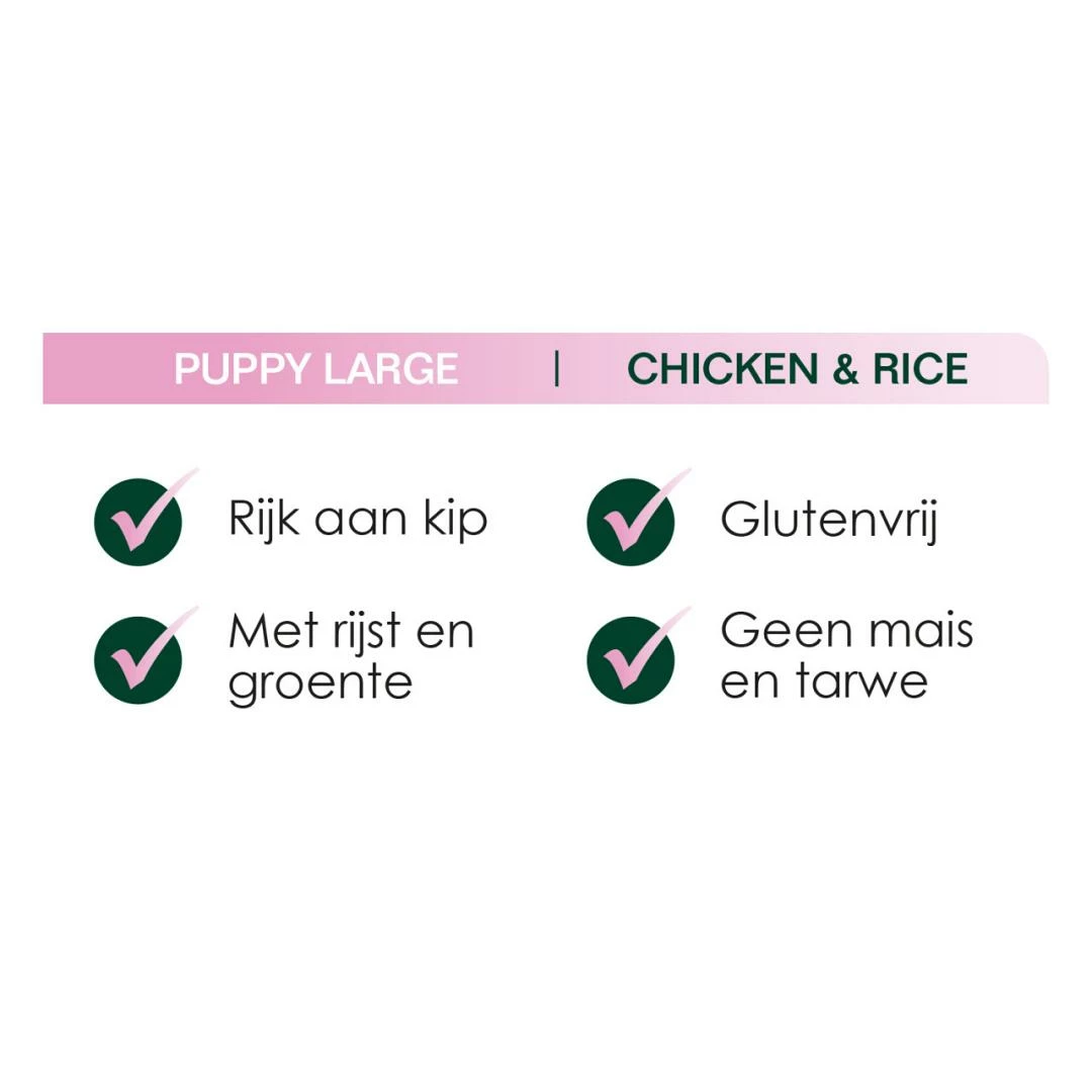 Premium Care Original Puppy Large Chicken & Rice 12 Kg 4 Premium Care Original Puppy Large Chicken & Rice 12 Kg - Afbeelding 2