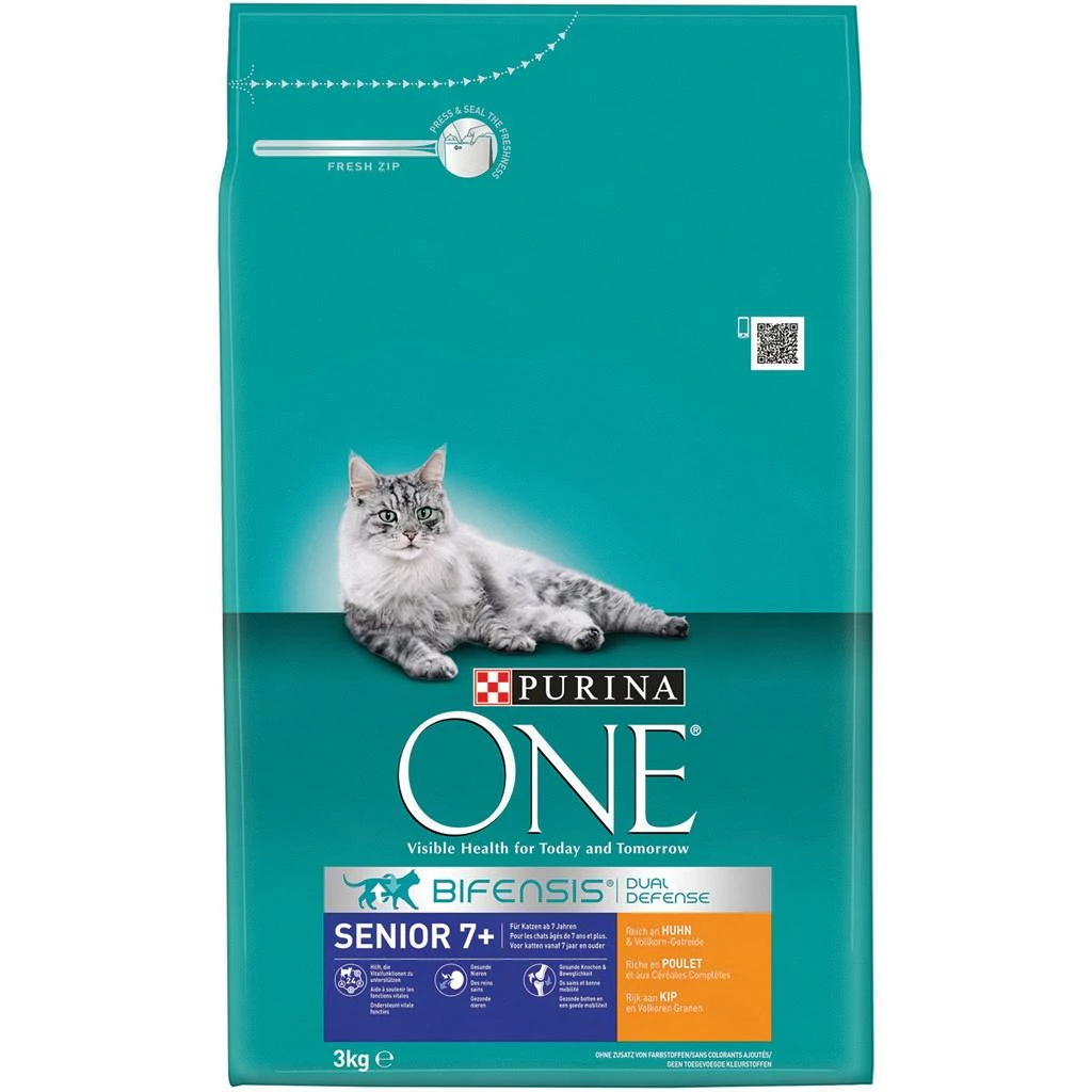 One Kattenvoer Senior Kip En Volkoren Granen 3 Kg 3 One Kattenvoer Senior Kip En Volkoren Granen 3 Kg