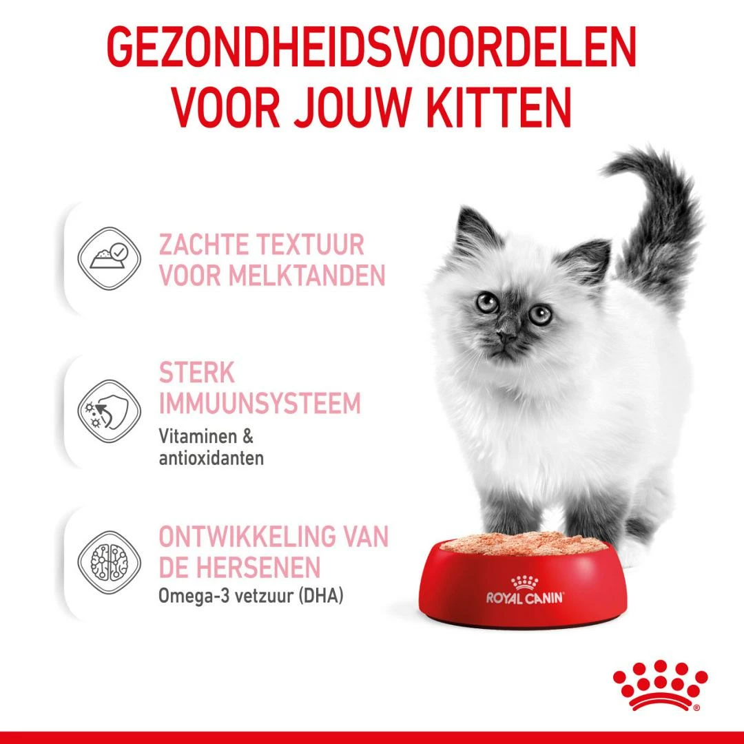 Royal Canin Kattenvoer Kitten 12 X 85 Gr 4 Royal Canin Kattenvoer Kitten 12 X 85 Gr - Afbeelding 2