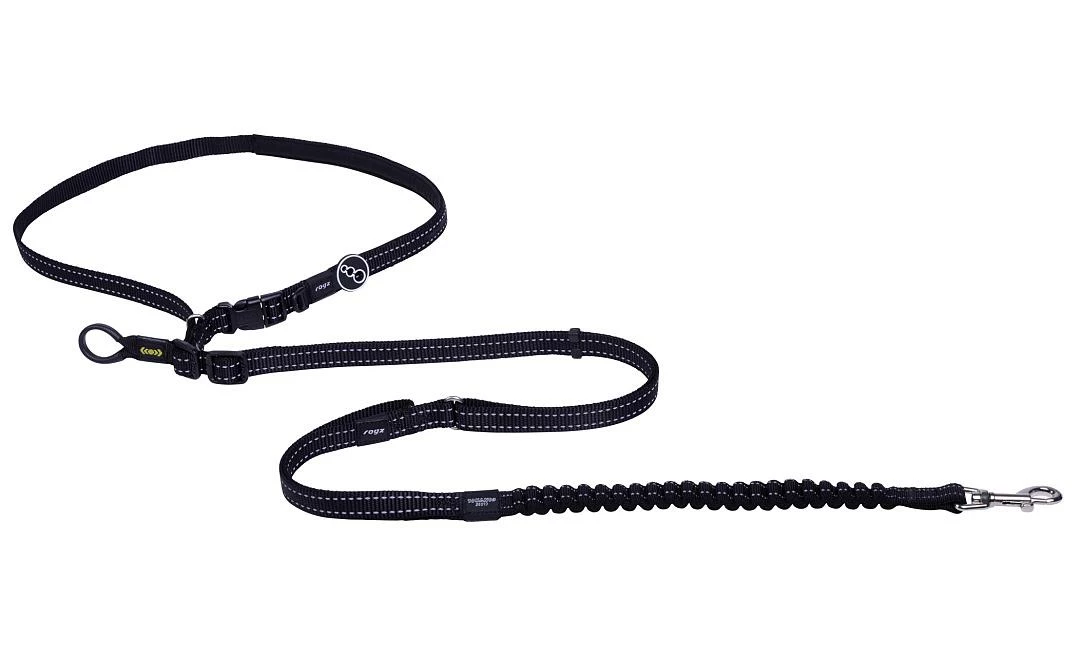 Rogz Utility Hondenlijn Handsfree Black 3 Rogz Utility Hondenlijn Handsfree Black