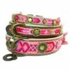 Dog With A Mission Halsband Boho Rosa