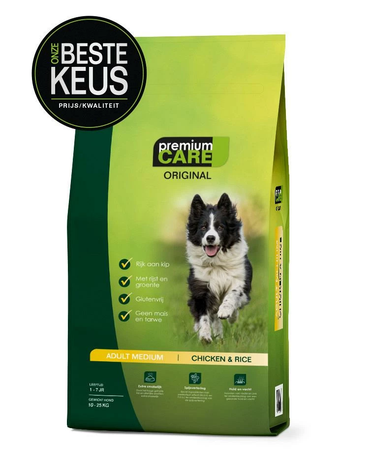 Premium Care Original Adult Medium Chicken & Rice 12 Kg 3 Premium Care Original Adult Medium Chicken & Rice 12 Kg