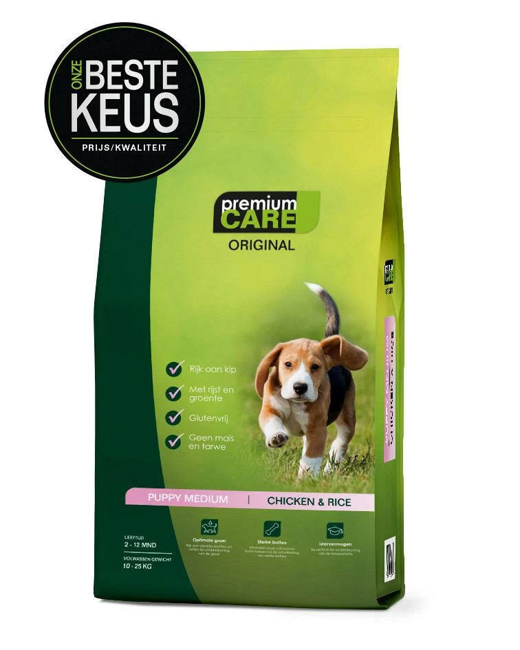 Premium Care Original Puppy Medium Chicken & Rice 12 Kg 3 Premium Care Original Puppy Medium Chicken & Rice 12 Kg