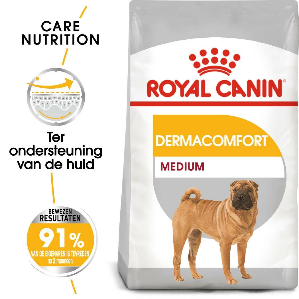 Royal Canin Hondenvoer Derma-comfort Medium 3 Kg 5 Royal Canin Hondenvoer Derma-comfort Medium 3 Kg - Afbeelding 3
