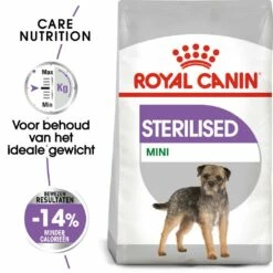 Royal Canin Hondenvoer Sterilised Mini 3 Kg -Beeztees Verkoop 2024 royal canin mini sterilised volwassen hond castratie sterilisatie kleine honden hero packshot